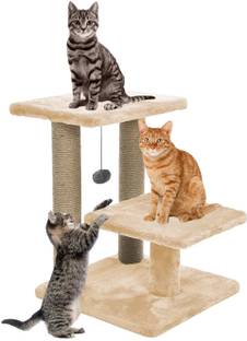 WUDYHUB Cat Tree with Multiple Levels and Scratching Posts Free Standing Cat Tree