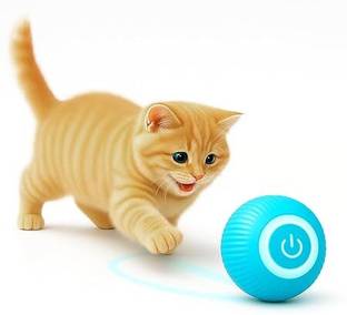 sitsra Interactive Rolling Cat Teaser Ball Toy for Indoor Play Wall Mounting Cat Tree