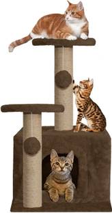 FURRLOVERS Soft Fur Activity 25(Brown) Free Standing Cat Tree