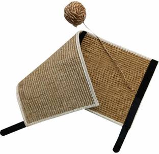 Mats Avenue Cat Scratch and Claw Post Made of Sisal Fabric With Ball Wall Mounting Cat Tree