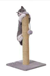 WUDYHUB Scratching Post Cat Kitten Tree | Hanging Ball | Plush Fur Fabric | Heavy Base Free Standing Cat Tree