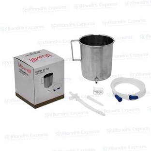 MOWELL Enema Stainless Steel Can/Kit Home use user Manual with Capacity 1 Liters/1000ml Cathode Ray Tube