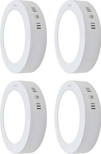 MVL LED 9W CBL Round Surface Down Light White Pack of 4 Ceiling Light Ceiling Lamp