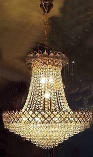 Shri Mahal Antiques Crystal Big Size Jhumar Ceiling Light For Living Room/Hall/Bed Room etc. Chandelier Ceiling Lamp