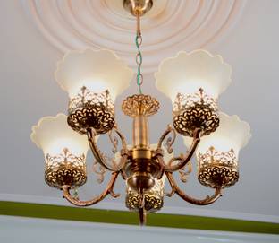 Prop It Up Prop It Up copper finish round shape ceiling aluminium casted pendant lamp Chandelier Ceiling Lamp
