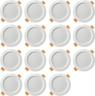 MVL 10W White Bright Led Ceiling Down Light White Pack of 15 Ceiling Light Ceiling Lamp