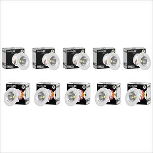 Sturlite Radeon 3W LED Spotlight| 3000K Warm White Color Temperature - (Pack of 10) Recessed Ceiling Light Ceiling Lamp