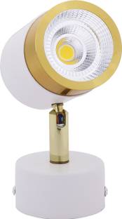 Errol 6-watt White Gold finish focus light,Wall light,spot light,Color-Warm White Spot Light Ceiling Lamp