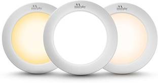 MURPHY 5W CBL 3-in-1 Round Surface Down Light (Cool/Warm/Natural White, Pack of 1) Surface Ceiling Light Ceiling Lamp