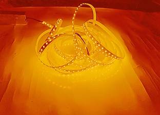 RADIANT LED 240 LED per Meter LED FFlexible Strip Cove Light Surface-(5M roll)- Amber Ceiling Light Ceiling Lamp