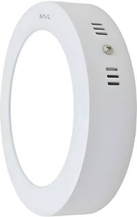MVL 9 Watts LED Round White Surface Down Light, Pack of 1 Ceiling Light Ceiling Lamp