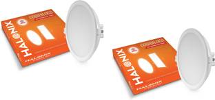 HALONIX 12W 3-in-1 Cosma Led Downlighter White,Yellow, Off white cutout size 96mm Pack 2 Recessed Ceiling Lamp