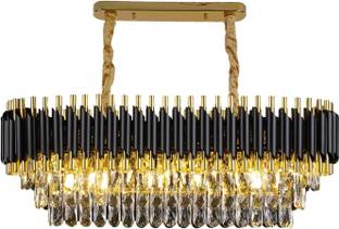 Aphrodite crystal Black glod polish metal 600-300mm chandelier hanging ceiling jhoomer Chandelier Ceiling Lamp