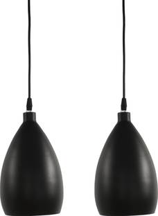 BENE BENE Zomba Hanging Light MS 16 cm, (Black, Pack of 2 Pc) Pendants Ceiling Lamp