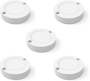 Fybros 3 Watt White Colour Zest Striker Surface LED Ceiling Light 3w Round (Pack of 5) Recessed Ceiling Light Ceiling Lamp