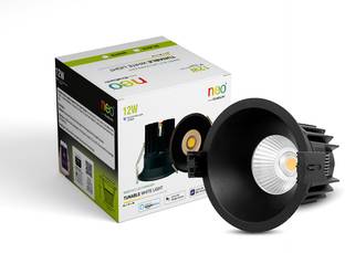 ECOEARTH Neo WiFi Smart LED Trimless COB|12W| Black Housing | CCT - Warm To Cool Feel Ceiling Light Ceiling Lamp