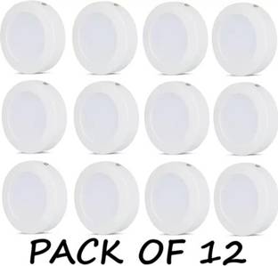 Brightstar LED 12W CBL Round Surface Down Light White Pack of 12 Recessed Ceiling Lamp