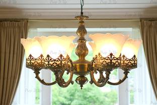 Prop It Up PORTUGUESE STYLE HANGING/PENDANT CEILING MOUNTED CHANDELIER WITH ANTIQUE FINISH Chandelier Ceiling Lamp