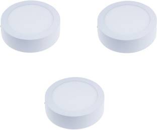 GALAXY 6 watt round Led Surface mounted Light pack of 3 Recessed Ceiling Light Ceiling Lamp