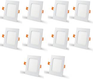 D'Mak 6 Watt LED Square False Ceiling/ Recessed Panel Light for POP Recessed Ceiling Lamp