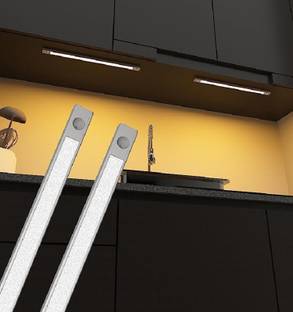 PESCA PESCA 2 Feet LED Under Cabinet Lighting Warm White, Pack of 3 Ceiling Light Ceiling Lamp