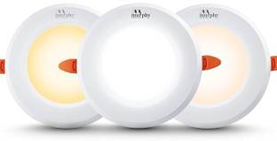 MURPHY LED 7W VIVO 3IN 1 COLOR CHANGING CONCEALED BOX DOWN LIGHT (CW/NW/WW, Pack of 2) Recessed Ceiling Lamp