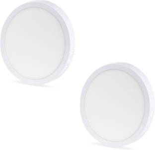 D'Mak 8 watt warm White Round surface light (Pack of 2) Ceiling Light Ceiling Lamp