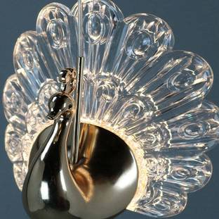 GLIMBIN Exclusive Peacock Shape Hardware Acrylic LED Pendant Light for Living Room Pendants Ceiling Lamp
