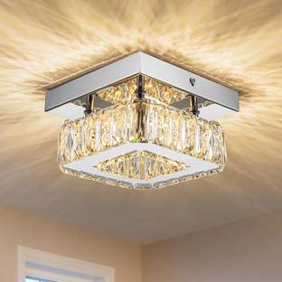 LightWave Crystal chandelier For living room Square Warmwhite Single RIng Chandelier Ceiling Lamp