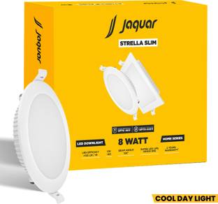 Jaquar Strella Slim 8W Round Recess Down Light - Cool White (Pack of 1) Ceiling Light Ceiling Lamp