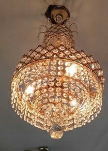 Shri Mahal Antiques Crystal Big Size Jhhomar Light For Living Room/Hall/Bed Room etc Chandelier Ceiling Lamp
