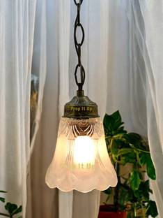 Prop It Up Small size pendant light for single bulb, antique Bronze finish with frost and eiching glass Pendant Lamp Ceiling Lamp