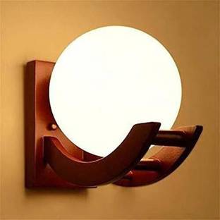 ZOREZA Brown Color Globe Shape E27 Holder Upto 100-Watts, Pack of 1 Pendants Ceiling Lamp