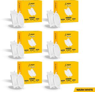 Jaquar Strella Slim 12W Round Recess Down Light - Warm White (Pack of 6) Ceiling Light Ceiling Lamp
