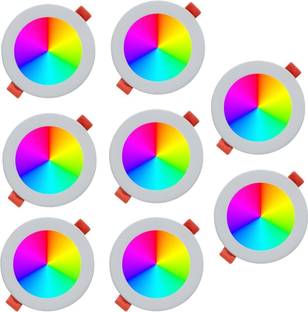 MNLight 9 watt down Light 3-1 Mini Indora Light pack of 8 ( multi color) Ceiling Light Ceiling Lamp
