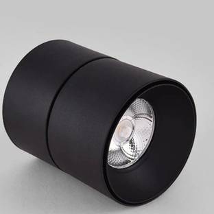 Harold Electricals 360 Adjustable COB Light for Wall/Ceiling 10W - Warm White Light-Black Body Ceiling Light Ceiling Lamp