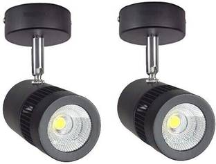 Hybrix LED Wall Spot Light (6 WATT) Adjustable Surface Wall/Ceiling light, Warm White,2 Recessed Ceiling Lamp