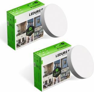 Ledure Moon plus Round 6W Surface Downlight | Mount Light Cool White Packof 2 Surface Ceiling Light Ceiling Lamp