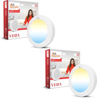 MURPHY 10W Vega 3-In-1 Led Panel (Cool White/Warm White/Natural White, Pack Of 2) Ceiling Light Ceiling Lamp