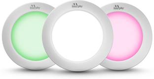 MURPHY 5W Cbl 3-In-1 Round Surface Down Light (Green/Pink/Cool White, Pack Of 1) Surface Ceiling Light Ceiling Lamp