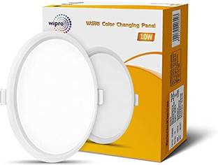 Wipro Wipro 10W Round Colour Changing Panel (Cool White, Warm White, Neutral White) Recessed Ceiling Light Ceiling Lamp