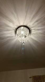 LightWave 8 inch Crystal Chandelier LED Light Ceiling Decoration Chandelier Ceiling Lamp