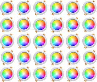 MVL 9W 3 colour in 1 Led Down light Red Blue Pink Pack of 30 Ceiling Light Ceiling Lamp