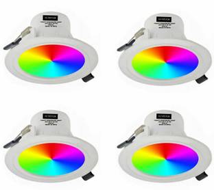 sunever 7 COLOR CONCEALED LED LIGHT PACK OF 4 Recessed Ceiling Lamp