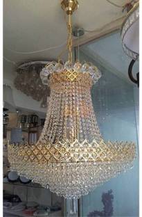 Shri Mahal Antiques WITH BULB LED Crystal Big Size Jhhomar Lamp Ceiling Light For Living Room/Hall/ Chandelier Ceiling Lamp