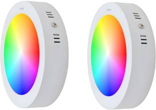 MNLight 9W 3-in-1 Multicolour Surface panel Led Light Recessed Ceiling Lamp