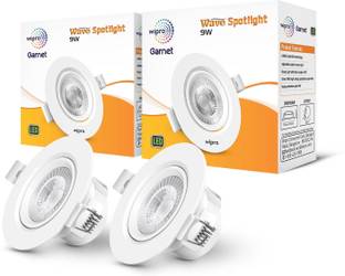 Wipro Wipro Garnet 9w Wave Spotlight, Warmwhite (Pack of 2) Ceiling Light Ceiling Lamp
