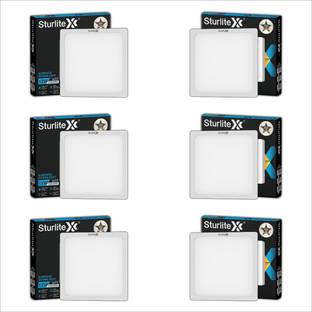 Sturlite S-FIT 12W Square LED Surface Light - (Pack of 6) Ceiling Light Ceiling Lamp
