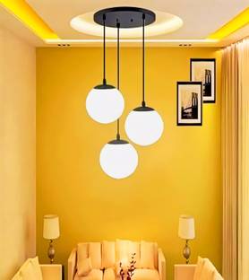Aphrodite 3 Milky Doom Hanging Luster Light Pendants Ceiling Lamp (White) Ceiling Light Ceiling Lamp