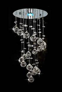 Crysta World chandelier home décor WHITE colour K9 Crystal Chandelier Ceiling Lamp